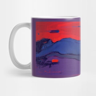 Red and blue Mug